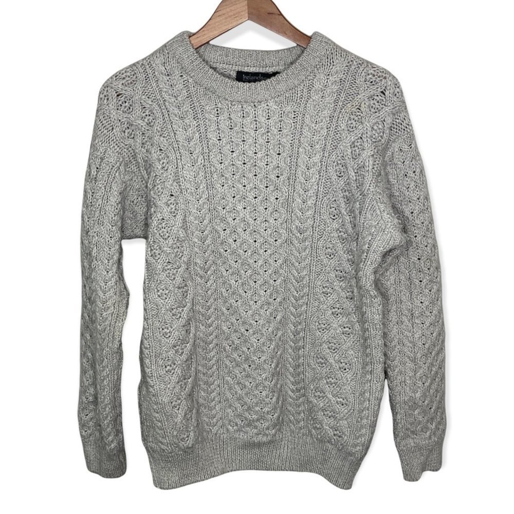 Irelandseye 100% Wool Fisherman Knit Sweater